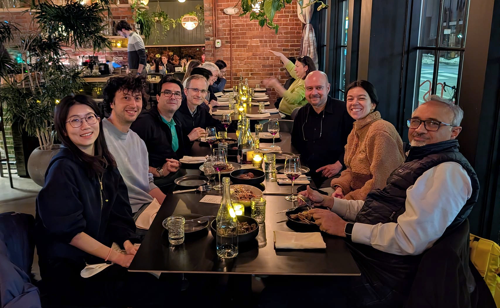 Lab dinner near campus